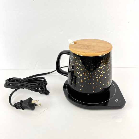 Coffee Tea Cup Warmer with Mug Set 15 oz - Picture 1 of 4